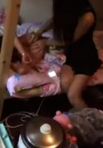 Asian Students Fooling Around