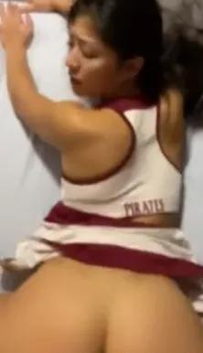 Asian Cheerleader pounded