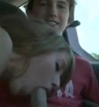 Blowjob in the car college