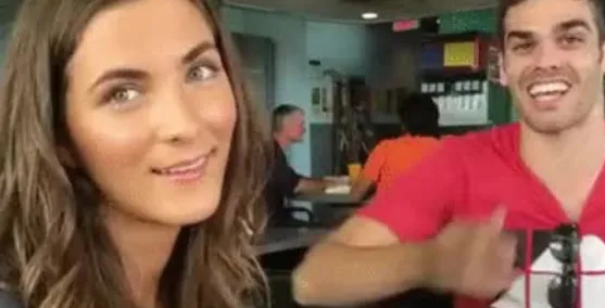 On a dare, she flashes perfect boobs and sucks dick